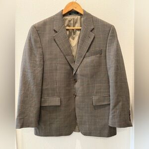 Vintage Wool Mens Lauren Ralph Lauren Houndstooth Oversized Blazer